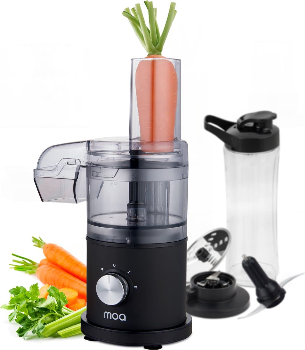 MOA Foodprocessor - 5-in-1 - Compacte 0,5L Keukenmachine - Zwart — afbeelding 1