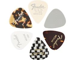 Fender 1980100300 Zesstuks Plectrums Voor Elektrische Gitaar 351 Vorm Medium