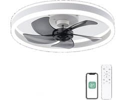 Cventrix plafondventilatorlamp - Plafondventilator met Verlichting en Afstandsbediening - Plafondlamp met ventilatorVentilatorlamp - Verlichtingsarmaturen - Woondecoratie