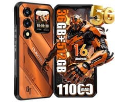 OUKITEL WP66 5G Outdoor Smartphone-11000mAh-108MP camera- 36GB RAM-512GB ROM- IP68 Waterdicht, Android 16, NFC