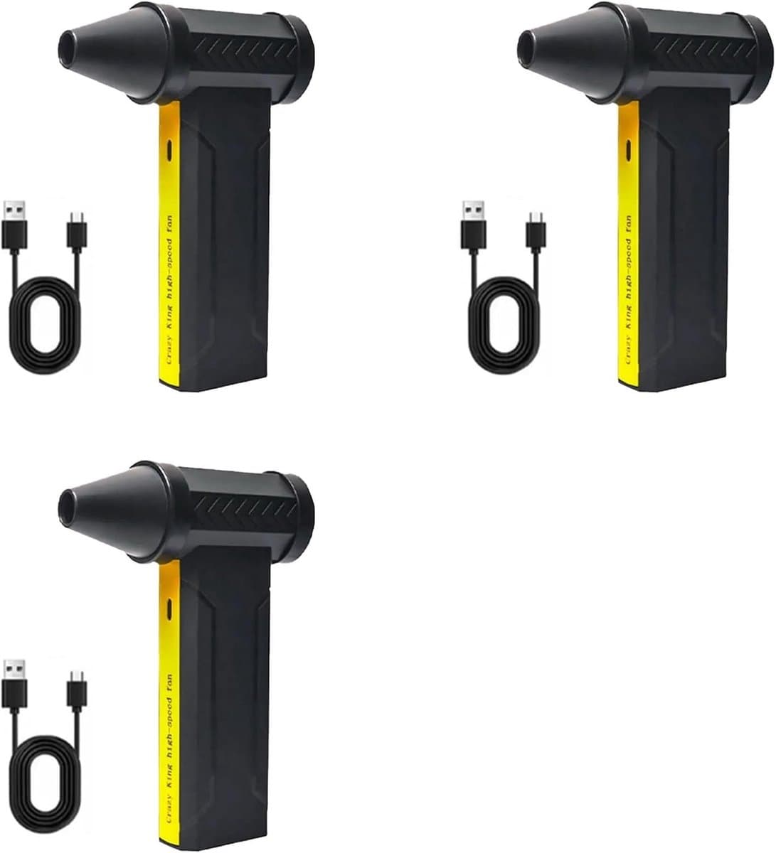 Mini Turbojet Ventilator - Luchtblazer Luchtreiniger - Stof Verwijderen - Borstelloze Motor - 16000 RPM - Zwart — afbeelding 1