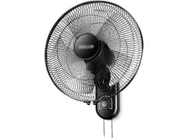Industriële Wandventilator - Wandmontage Ventilator - Ruimte Koelen - 5 Bladen Ontwerp - 16 inch - Grijs