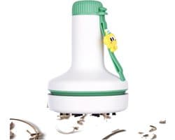 Tafelstofzuiger Mini - Bureau Schoonmaker - Bureau Reinigen - Aanpasbare Zuigkracht - 8.7x8.7x12 cm - Wit