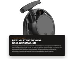 Startkoord vervangingsonderdeel - Geschikt voor GX35 - GX35NT - HHT35S - Grasmaaier - Eenvoudig te gebruiken - Directe vervanging - Startmechanisme