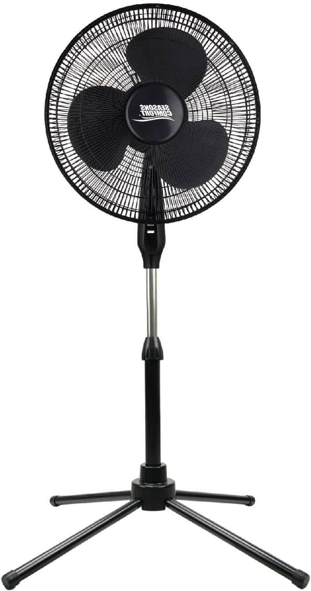 Staande Ventilator - Vloerventilator Verstelbaar - Ruimte Koelen - Krachtige Luchtstroom - 457 cm - Zwart — afbeelding 1