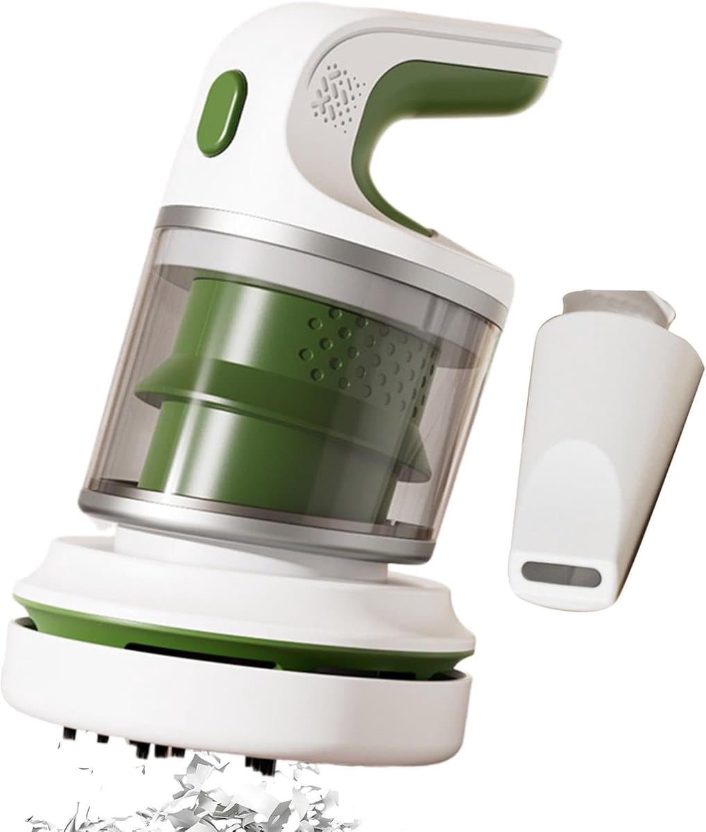 KZQ Draadloze mini stofzuiger voor computer en toetsenbord - Compact handheld apparaat voor stofverwijdering bij elektronica - Draagbaar en effectief - Groen — afbeelding 1