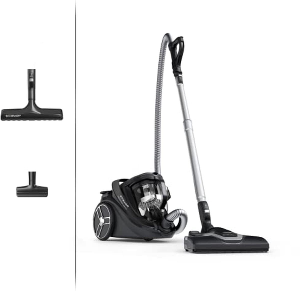 Cilinder Stofzuiger - Zakloze Stofzuiger - Grondig Huis Reinigen - Extra Stil 59 dB - 2.5 Liter - Zwart — afbeelding 1