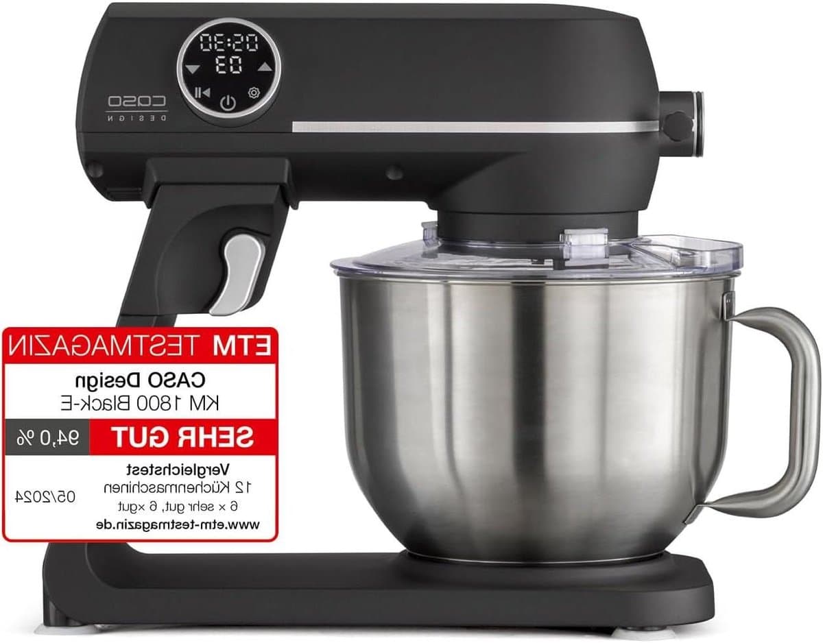 Keukenmachine - Bakmachine - Bakken en Koken - 10 Snelheden Touch Control - 6 Liter Kom - Zwart — afbeelding 1