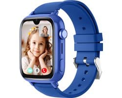 Protectly® GPS Horloge Kind Met Simkaart - 4G - SOS Alarm - Smartwatch Kinderen - GPS Tracker Kind - (Video)bellen - HD Camera - Whatsapp en SMS - Elke polsmaat - Bekijk Locatie Kind - Geschikt voor iOS en Android - Incl. Simkaart & Screenprotector