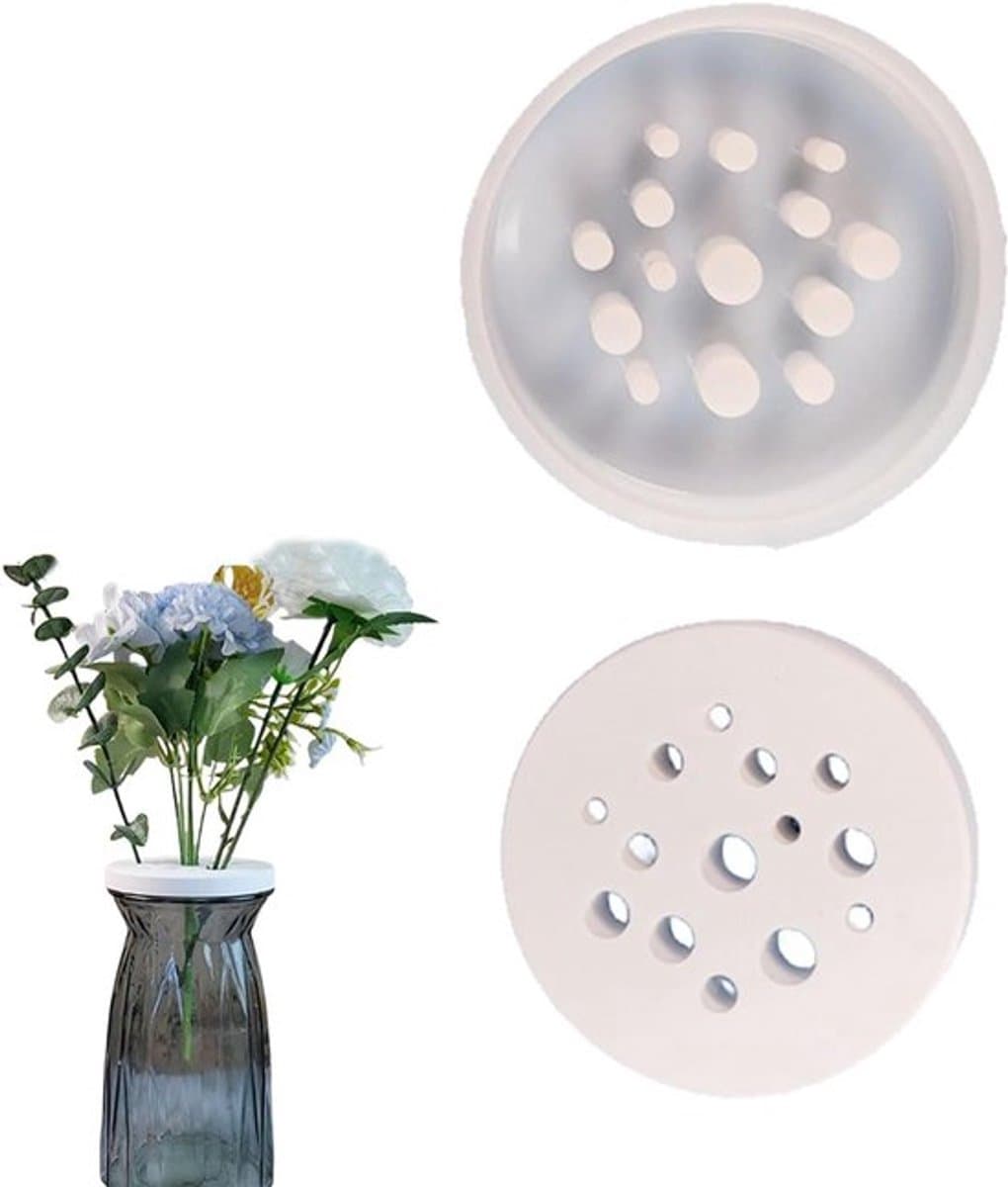 Siliconen mal met honingraatpatroon voor het gieten van kaarsen en het maken van bloemstukken, inclusief huizen en spiraalsteelhouder voor creatieve decoratie — afbeelding 1