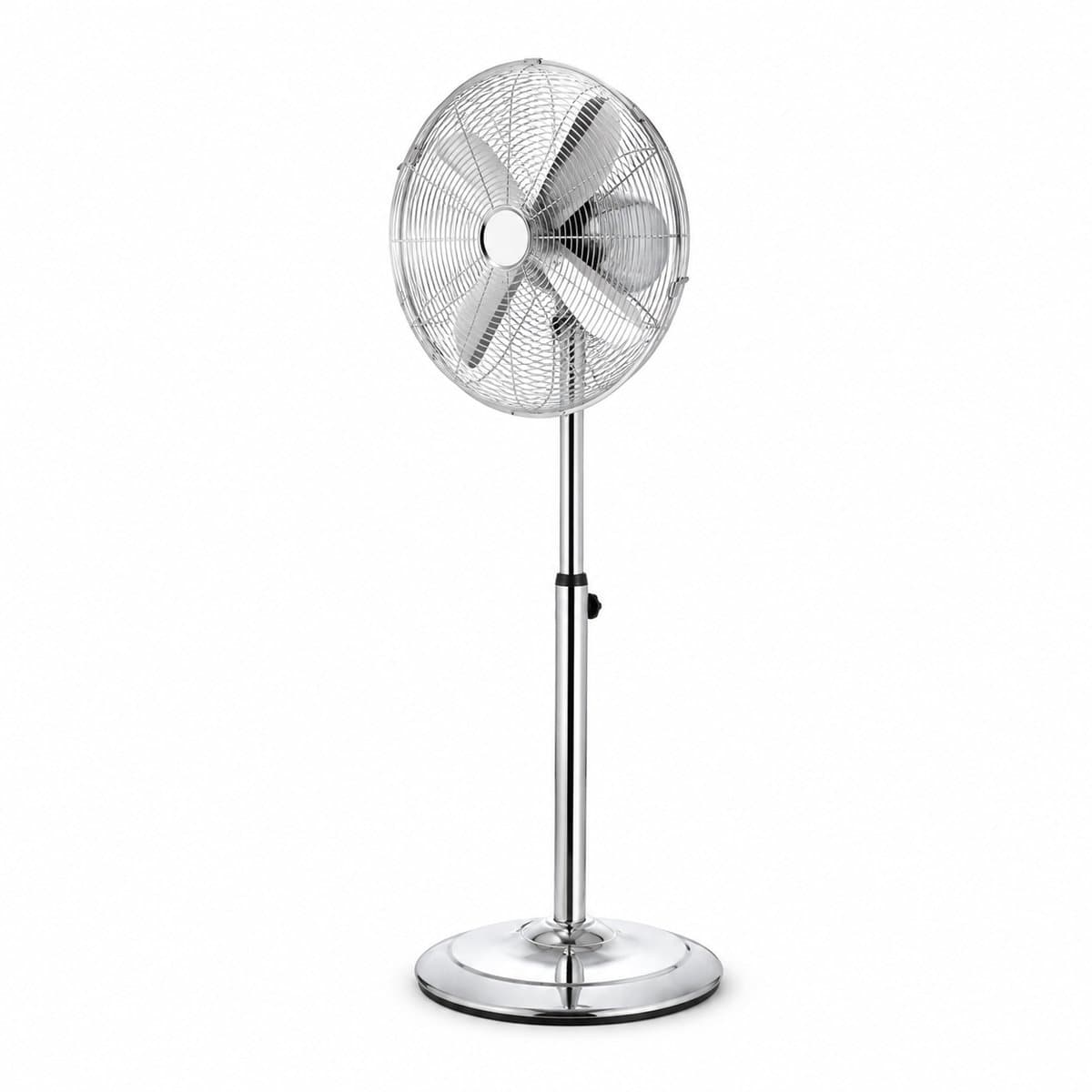 Imperial - Chroom Staande Ventilator 40 cm – Metalen Bladen – 3 Snelheden – Verstelbare Hoogte – Draaifunctie — afbeelding 1