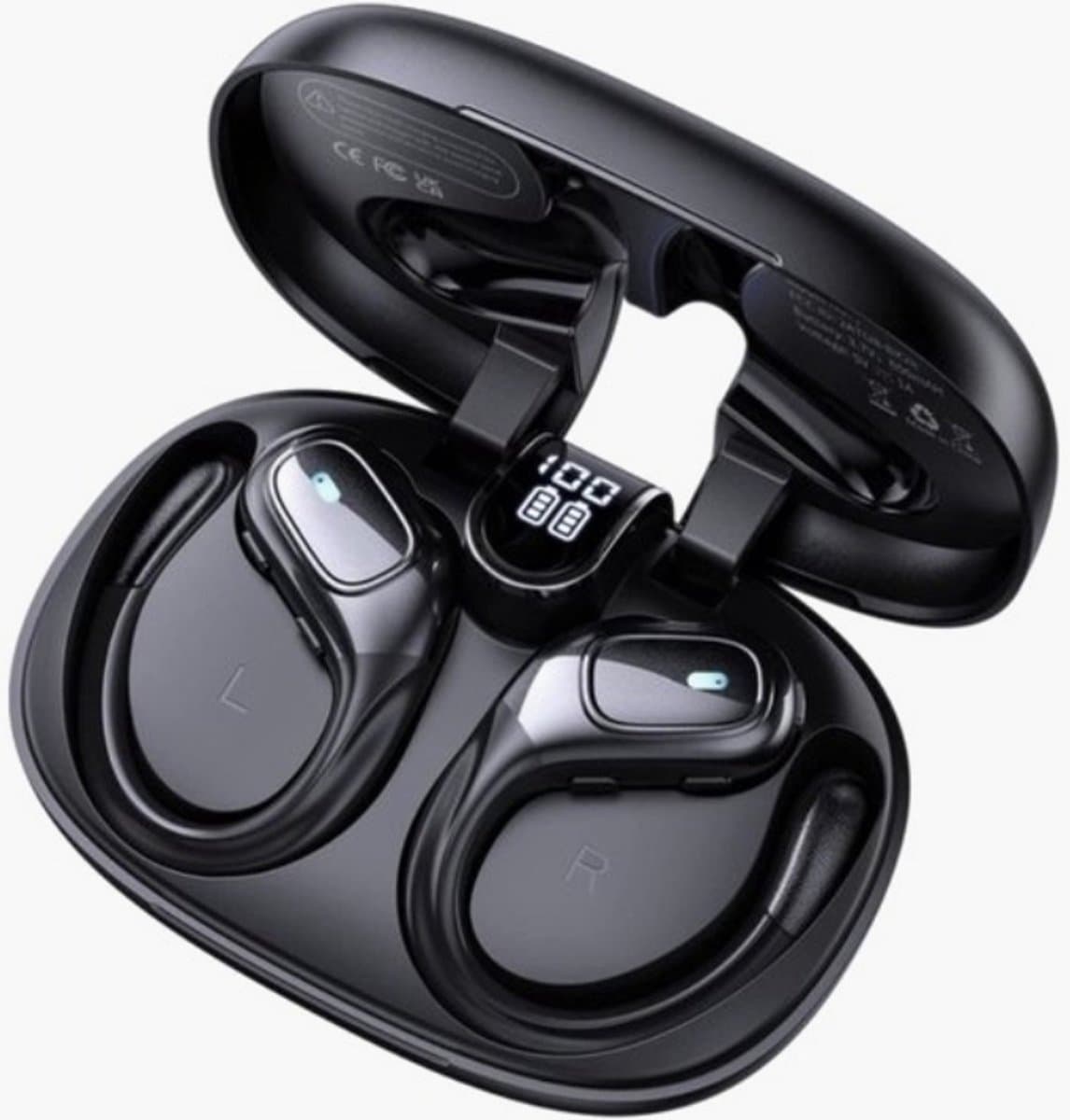 Xypher® Sport Pro Draadloze Sport Oordopjes - 75 uur Speeltijd - Ruisonderdrukking - IP68 Waterbestendig - Bluetooth - Sport Oortjes - Oortjes Draadloos - Geschikt voor Apple en Android - Zwart — afbeelding 1