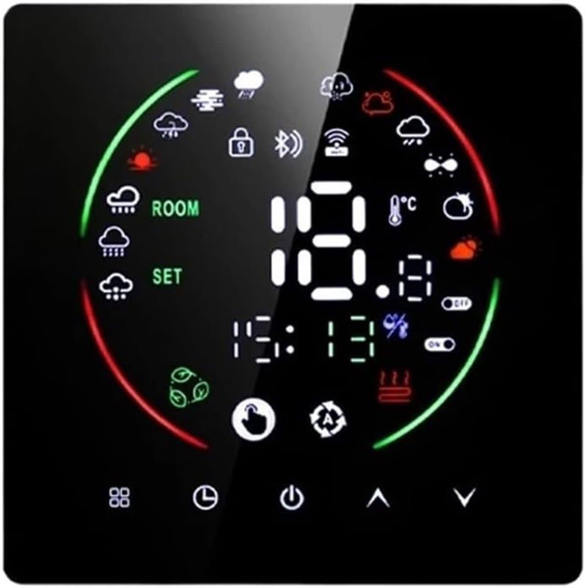 Slimme thermostaat - WIFI regelaar - Vloerverwarming regelen - App bediening - 16A belasting - Wit — afbeelding 1