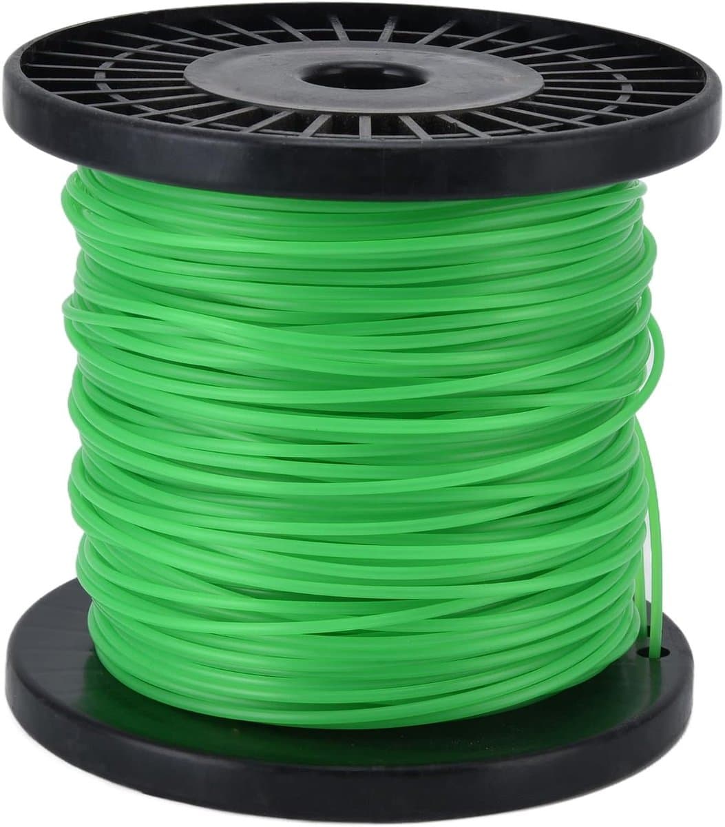 SnelShoppen - 2mm Grastrimmerdraad - Vierkante Trimmerlijn op Spoel - Tuinaccessoires voor Grasmaaier - 100m Groen — afbeelding 1