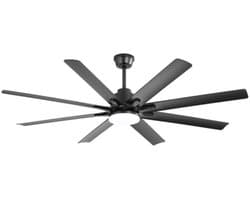 Plafondventilator - Woonkamer Ventilator Industrie Stijl - 66 Inch 8 Blads DC Ventilator Met Dimbare LED Lamp - Afstandsbedieningsventilator - Omkeerbare Ventilator - Lampventilator - Slimme Ventilator Zes Snelheden