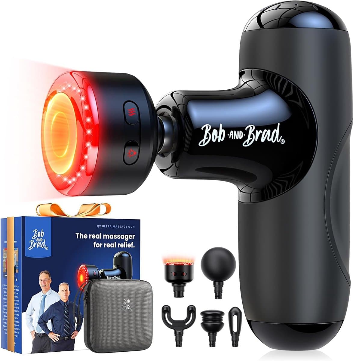 SnelShoppen - Ultra Klein Massagepistool met Infrarood Warmte - Draagbare Mini Massager voor Diep Weefsel Spiermassage - Stil Percussie Massage Pistoo — afbeelding 1