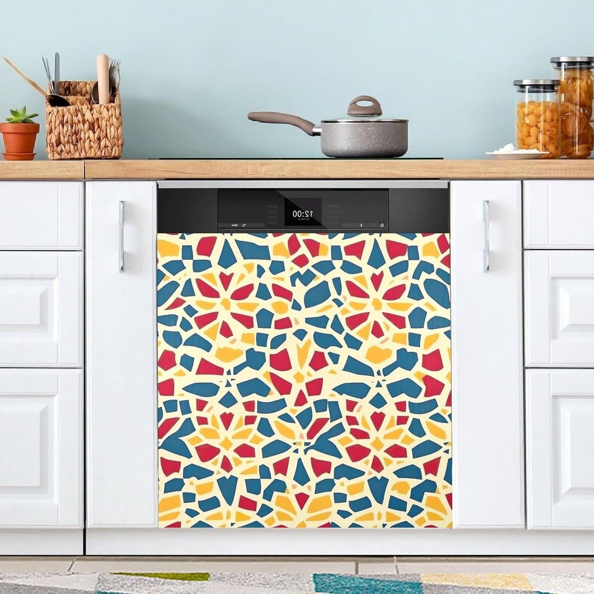 Magnetische Vaatwasser Cover met Geometrisch Design 58x66 cm — afbeelding 1