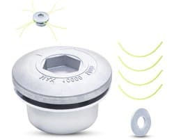 Grasmaaierkop Aluminium - Trimmerkop Bosmaaier - Gazon Onderhoud - Massief Aluminium - M12 M10 M8 - Zilver