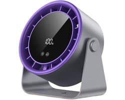 Bureaubladventilator Klein - Draagbare Ventilator - Persoonlijke Koeling - Instelbare Snelheden - 17 cm - Zwart