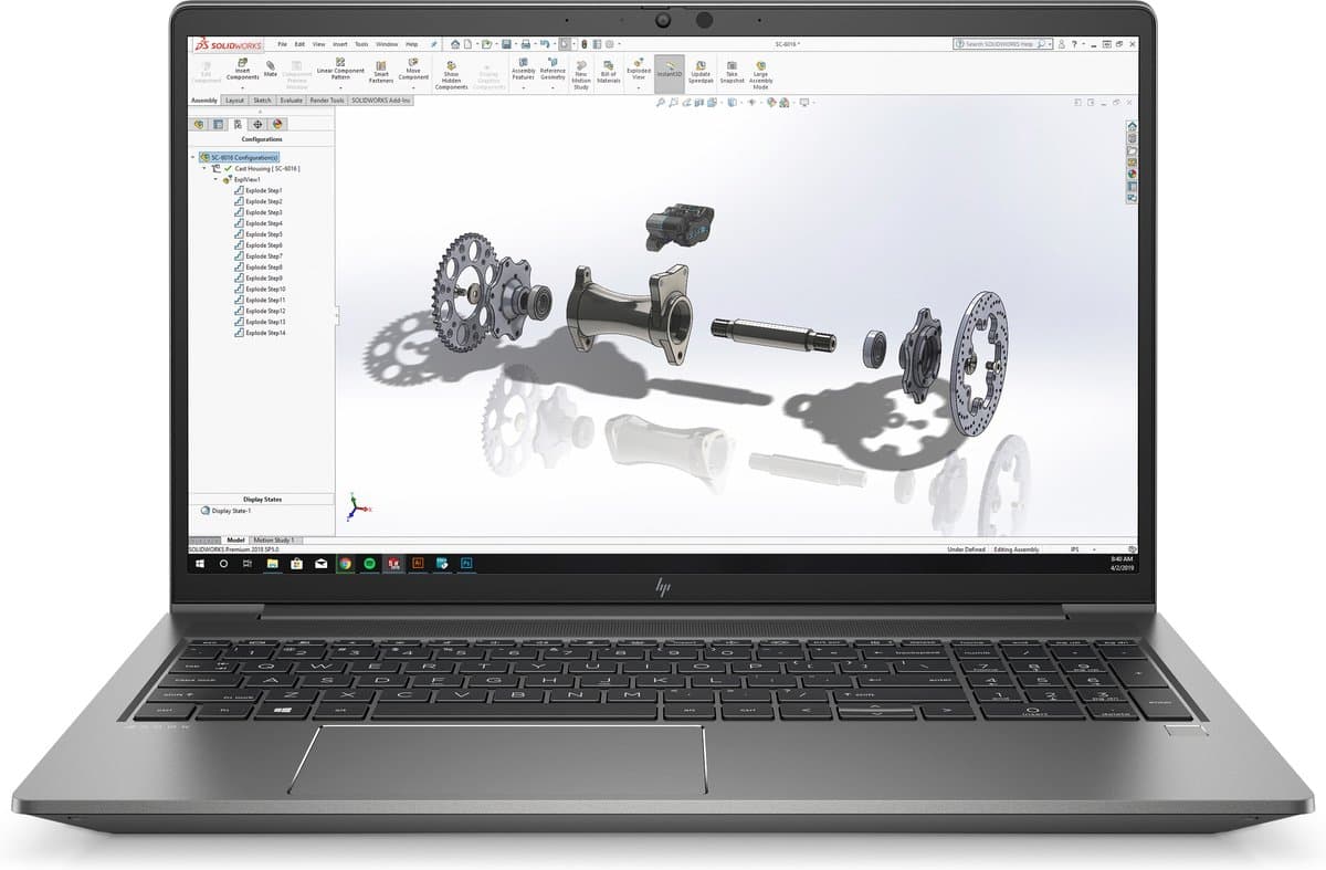HP Zbook Power G8 - 15.6" FHD - Intel Core i7-11850H - 512 GB - 32 GB - NVIDIA T1200 - Windows 11 Pro — afbeelding 1