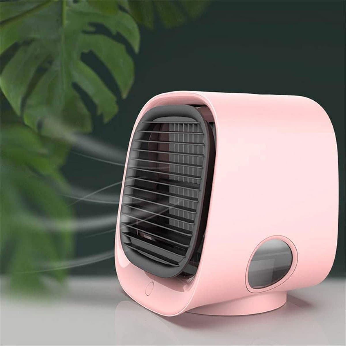 Kleine draagbare airconditioner,Mini draagbare luchtkoeler, draagbare airconditioner, persoonlijke airconditioningventilator, draagbare luchtkoeler, luchtbevochtiger voor kantoor/slaapkamer, 3 ventilatorsnelheden — afbeelding 1
