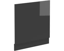 Vaatwasserpaneel - Keukenfront - Keuken Inrichten - Hoogglans Afwerking - 60 cm Breed - Antraciet