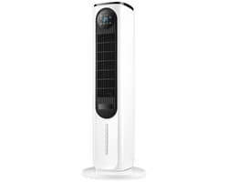 DreamGoods Aircooler - 4-IN-1 Torenventilator - Luchtkoeler met Water & IJs - Aircooler met Koelelementen - Koelen & Verwarmen - Ventilator Staan - Tafelventilator - Mobiele Airco zonder Afvoerslang
