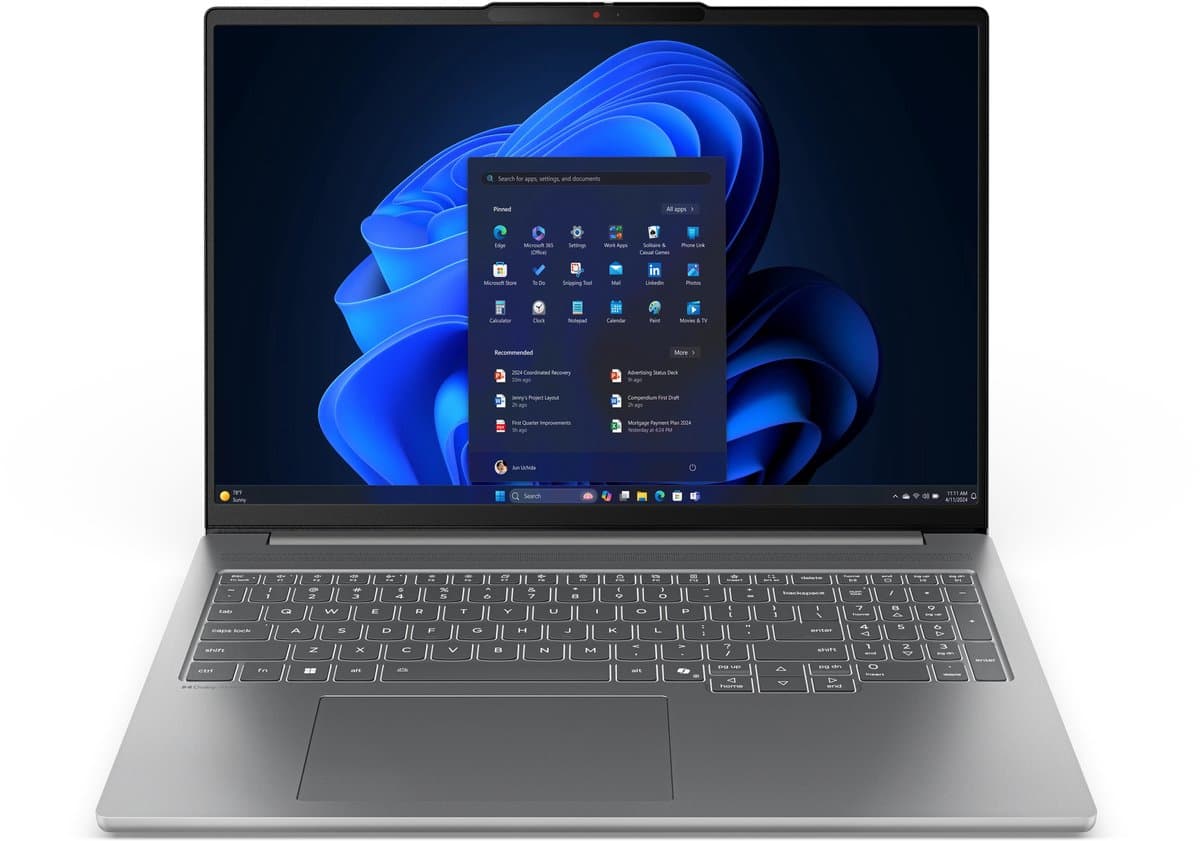 Lenovo IdeaPad Pro 5 16IAH10 Intel Core Ultra 9 285H Laptop 40,6 cm (16") 2.8K 32 GB LPDDR5x-SDRAM 1 TB SSD Wi-Fi 7 (802.11be) Windows 11 Home Grijs Engels — afbeelding 1