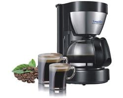 Sonifer SF-3513 Filter Koffiezetapparaat - 6 Kopjes - 0,65 Liter - 600W - Herbruikbaar Filter - Zwart/Zilver