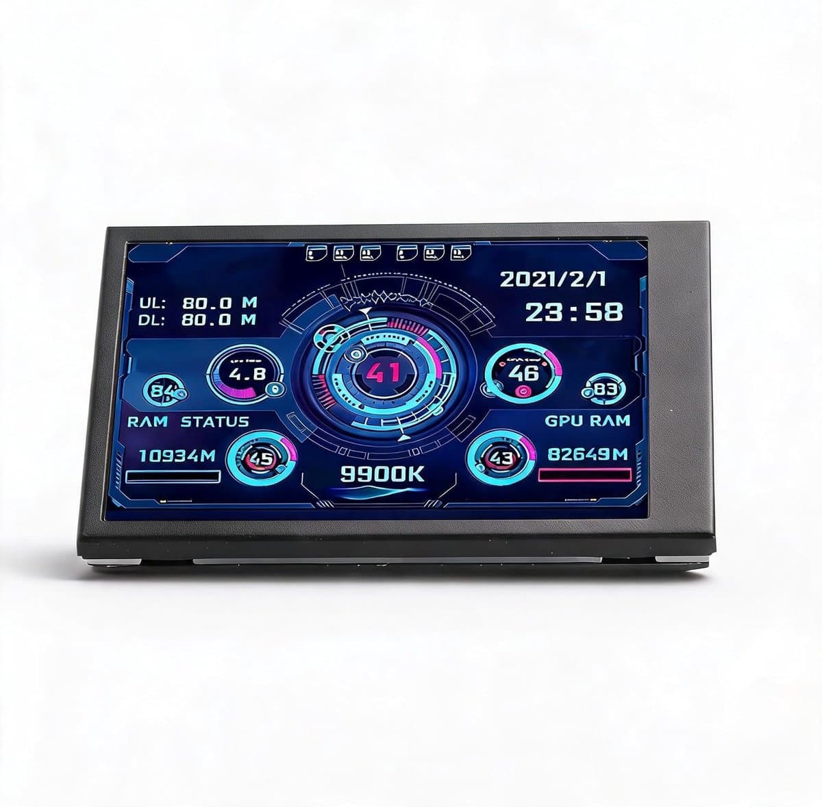 SnelShoppen - 3.5" IPS USB Mini Scherm, PC Sensor Paneel Display, 320 x 480 Computer Temperatuur Monitor, Draagbaar PC Temperatuur Display voor CPU RA — afbeelding 1