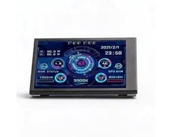SnelShoppen - 3.5" IPS USB Mini Scherm, PC Sensor Paneel Display, 320 x 480 Computer Temperatuur Monitor, Draagbaar PC Temperatuur Display voor CPU RA