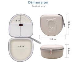 Tas voor Draadloze Over-Ear Koptelefoon voor Kinderen - Wit