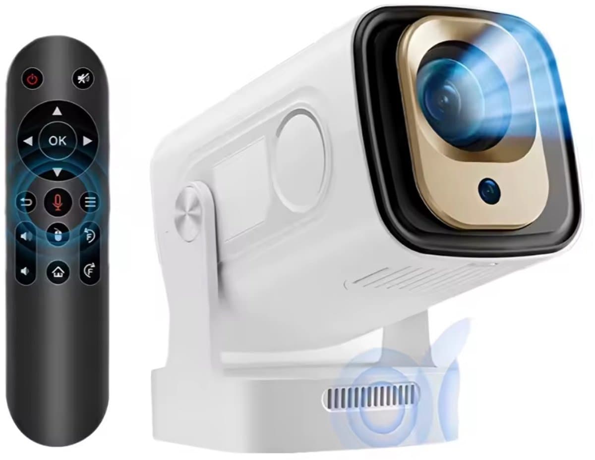 HY310 Mini Beamer – Full HD 1080P Projector – Android 11 – WiFi – Draagbare Thuisbioscoop — afbeelding 1