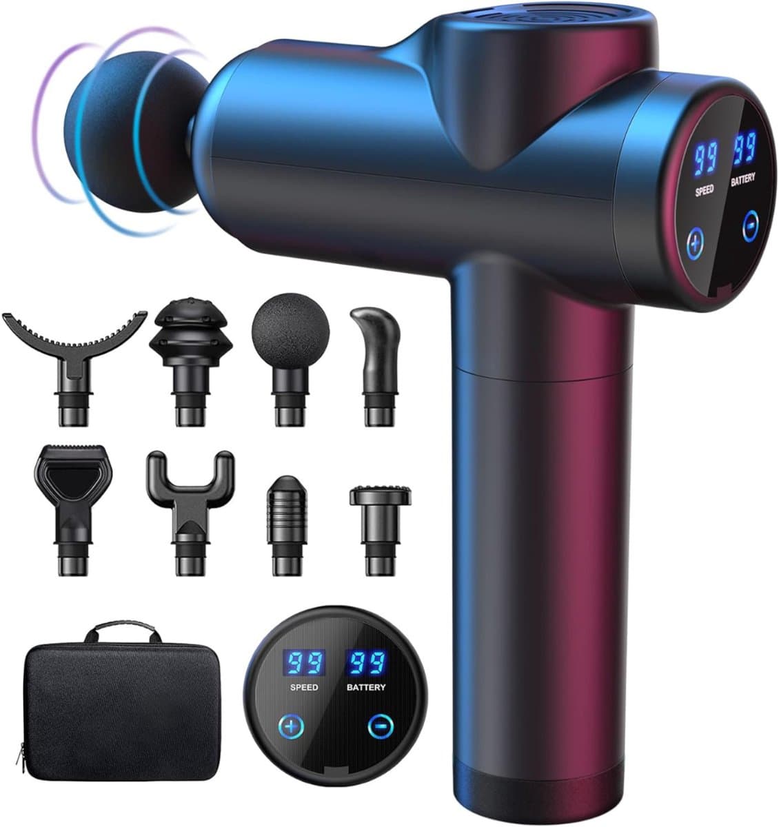mavoa® Massage gun - massage pistool - theragun - Zwart — afbeelding 1