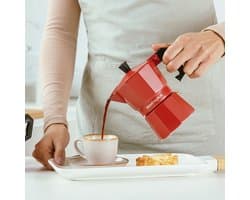 Moka pot Aluminium mokkapot Koffie Machine Espresso Maker "TAURUS" 150ml - 3 kopjes