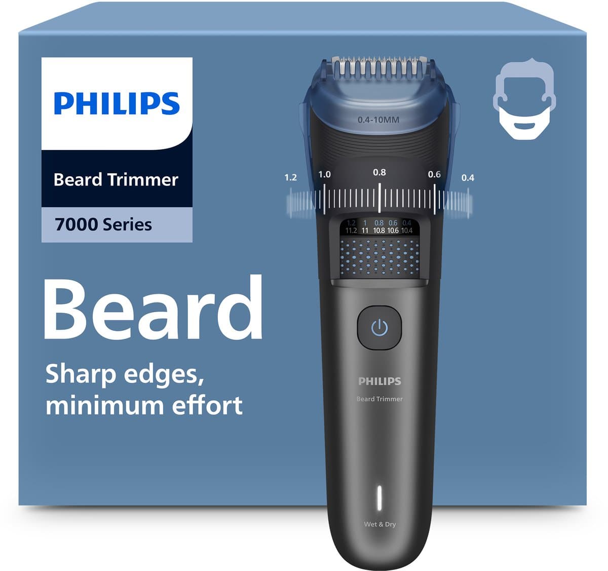 PHILIPS BT7665/15 Philips Series 7000 Baardtrimmer Zwart metallic — afbeelding 1