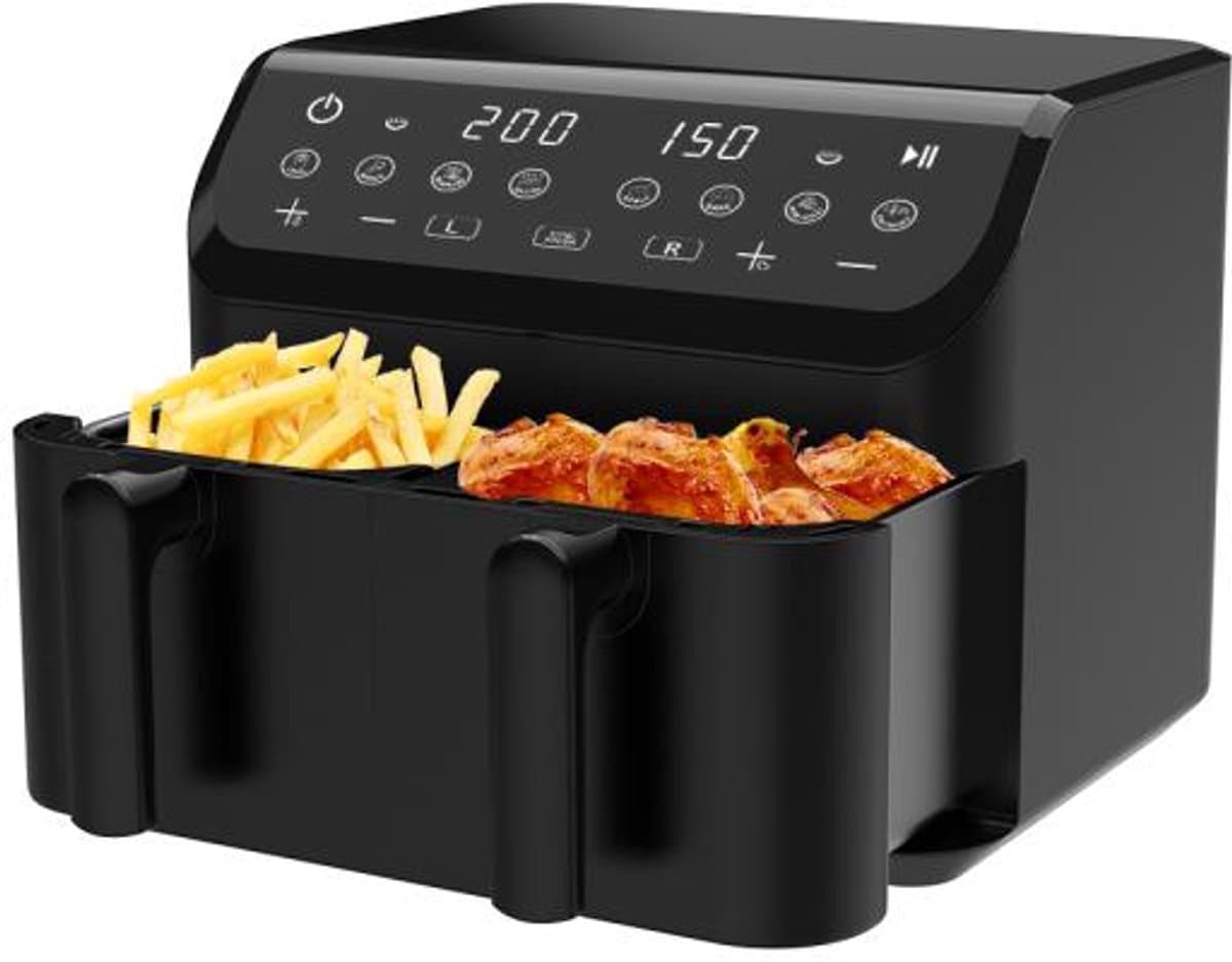 Winning Star St-9692 - Dubbele Airfryer - 9 Liter (2x 4.5l) - 2000w — afbeelding 1
