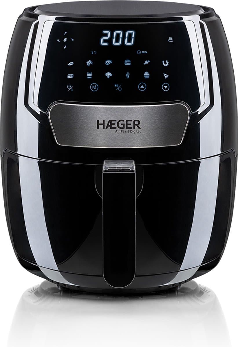 No-Oil Fryer Haeger Air Feast Digital 1500 W 3,7 L Black — afbeelding 1