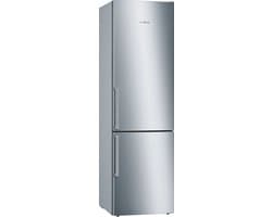 Bosch KGE398IBP - Serie 6 - Koel-vriescombinatie - RVS - Energielabel B - VitaFresh: houdt etenswaren langer vers in gekoelde lades — afbeelding 1