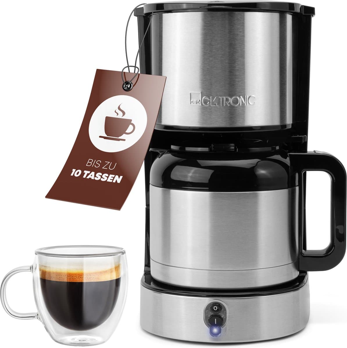 Clatronic KA 3805 - Koffiezetapparaat- RVS isoleerkan - 1.2 liter — afbeelding 1