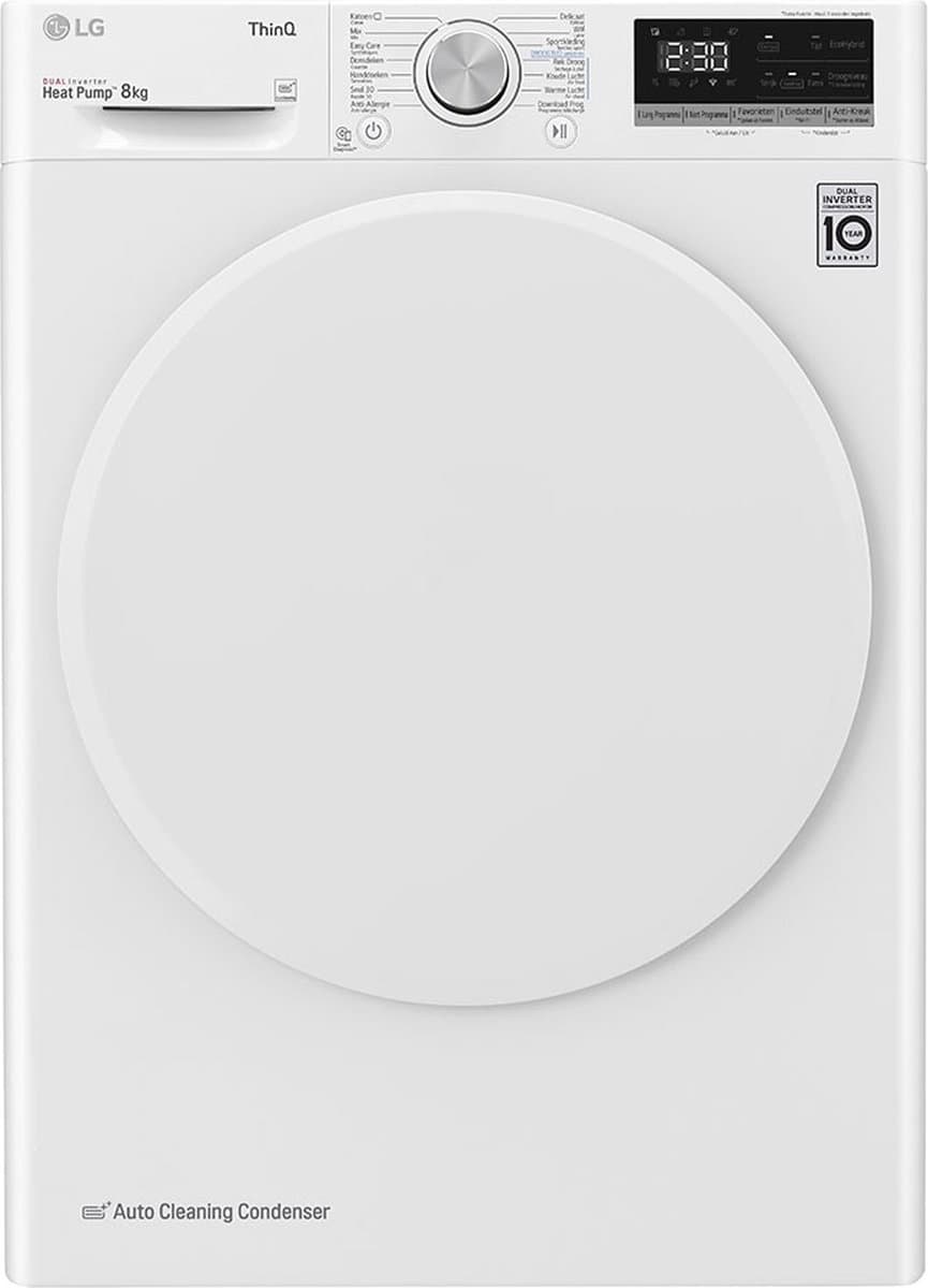 LG | RH80V5AV0N - Warmtepomdroger - 8 kg — afbeelding 1