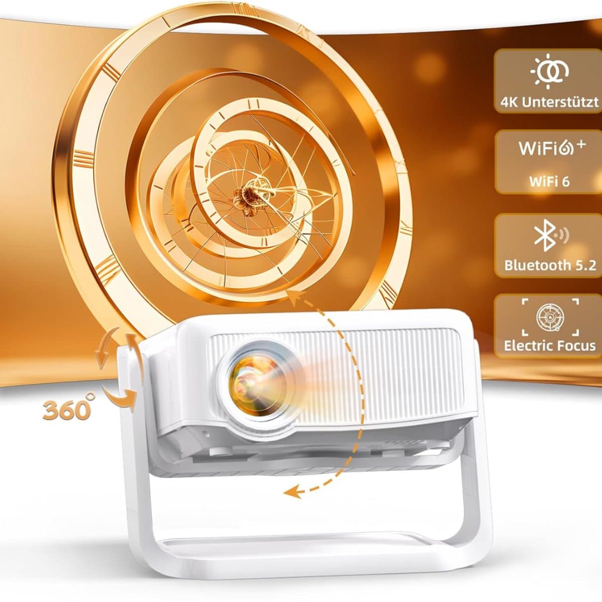 Lexium Mini beamer - Projector - Beamerscherm - Projectiescherm - Outdoor & Indoor Projector - — afbeelding 1