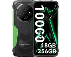 Blackview FORT 1 - Robuuste Smartphone - 18 GB RAM - 256 GB ROM - 6,56 inch - 10.000 mAh - Robuuste telefoon - Android 15 - GPS - Groen