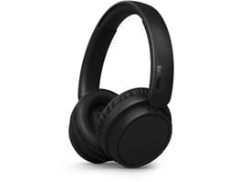 PHILIPS TAH5209BK lichtgewicht On Ear draadloze Bluetooth Headphones met Passive Noise Isolation - 65 uur afspeeltijd, natuurlijk geluid, heldere gesprekken, dynamische bass, 2 uur USB-laden - Zwart — afbeelding 1