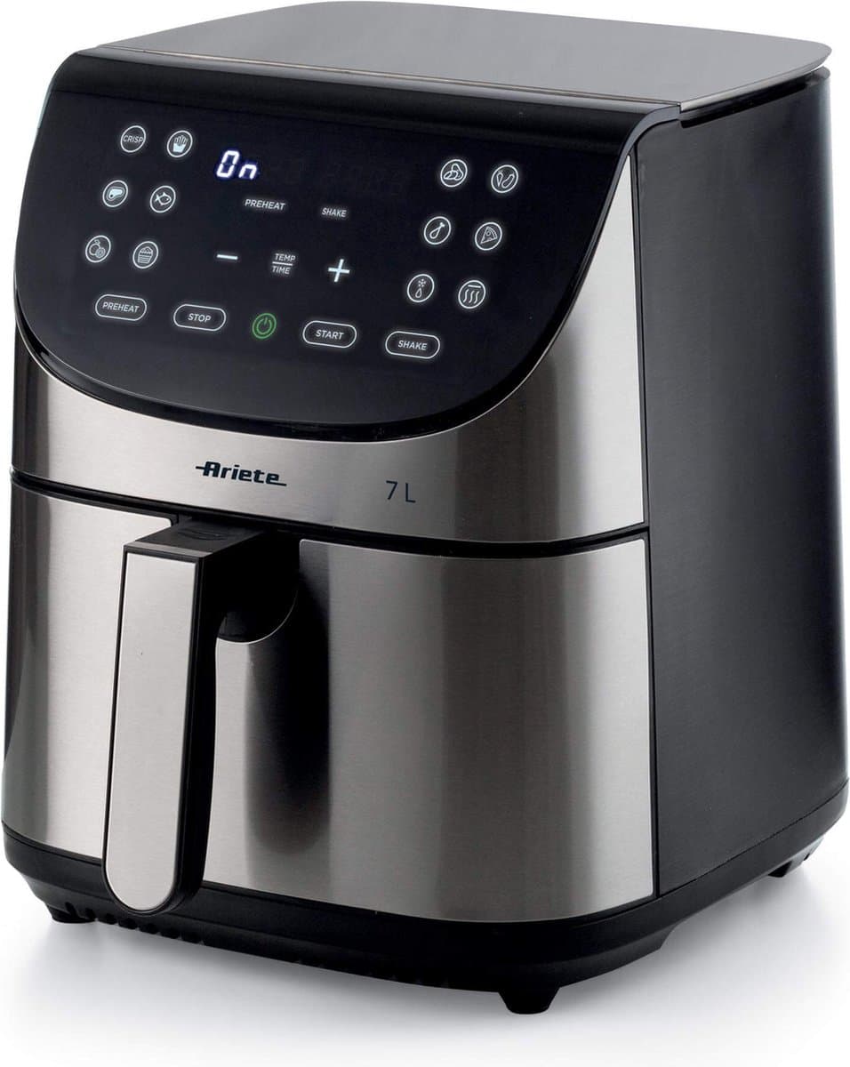 Ariete 4628/00 Enkel 7 l Vrijstaand 1800 W Heteluchtfriteuse Roestvrijstaal — afbeelding 1