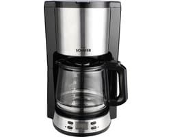 Schäfer Coffe Maker - 1,5 liter koffiezetapparaat met timer - Koffiezetapparaat met Roestvrijstalen Applicaties