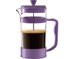 French Press koffiezetapparaat- draagbare cafetière met drievoudige filters- hittebestendig glas met roestvrijstalen behuizing- grote karaf- 1000 ml