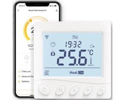 Slimme Thermostaat voor Elektrische Vloerverwarming met WiFi en App Bediening