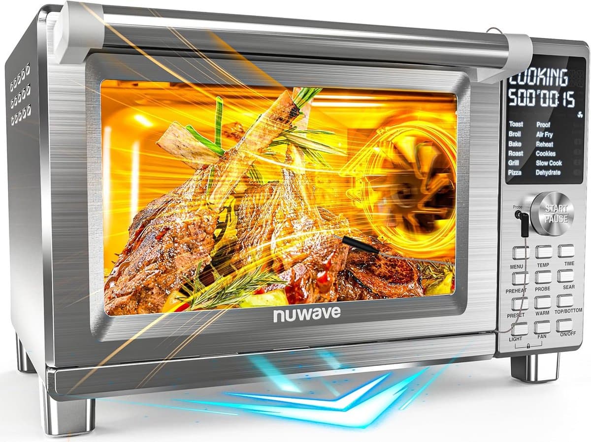 XL Heteluchtoven & Airfryer met Grillfunctie - 142 Programma's & Temperatuursonde — afbeelding 1