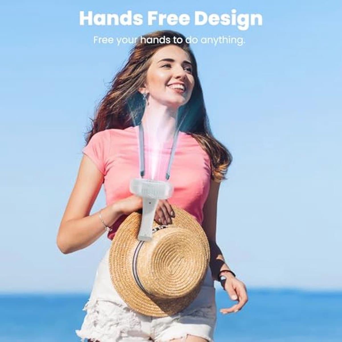 Draagbare USB Mini Ventilator - Handheld Vouwbare Ventilator met 3 Snelheden voor Thuis en Buiten — afbeelding 1